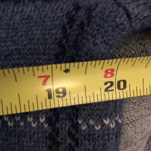 Appleseed’s 100% Wool Zip Up Sweater Cardigan Jacket Blue Size Medium - Picture 5 of 9